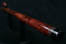 Katalox Burl Native American Flute, Minor, Low C#-4, #E22K